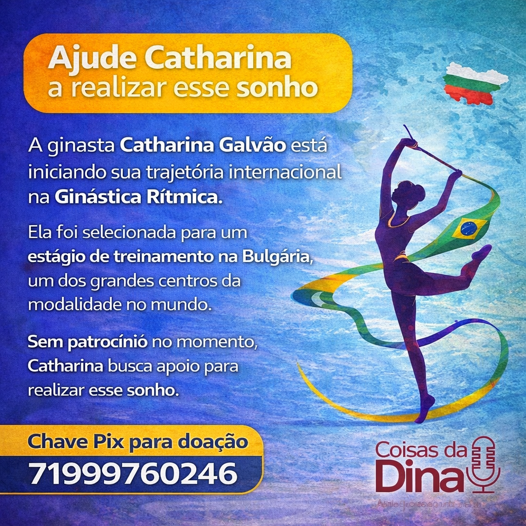 ​Um sonho que precisa de apoio: atleta baiana busca ajuda para estágio internacional