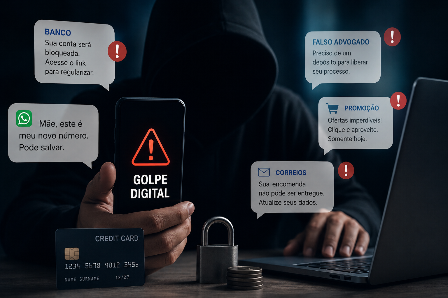 ​Golpes digitais crescem no Brasil e transformam a internet em território de medo e desconfiança